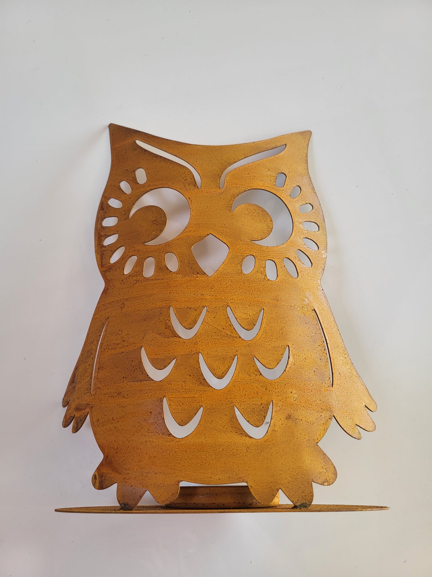 Deko Eule verrostet