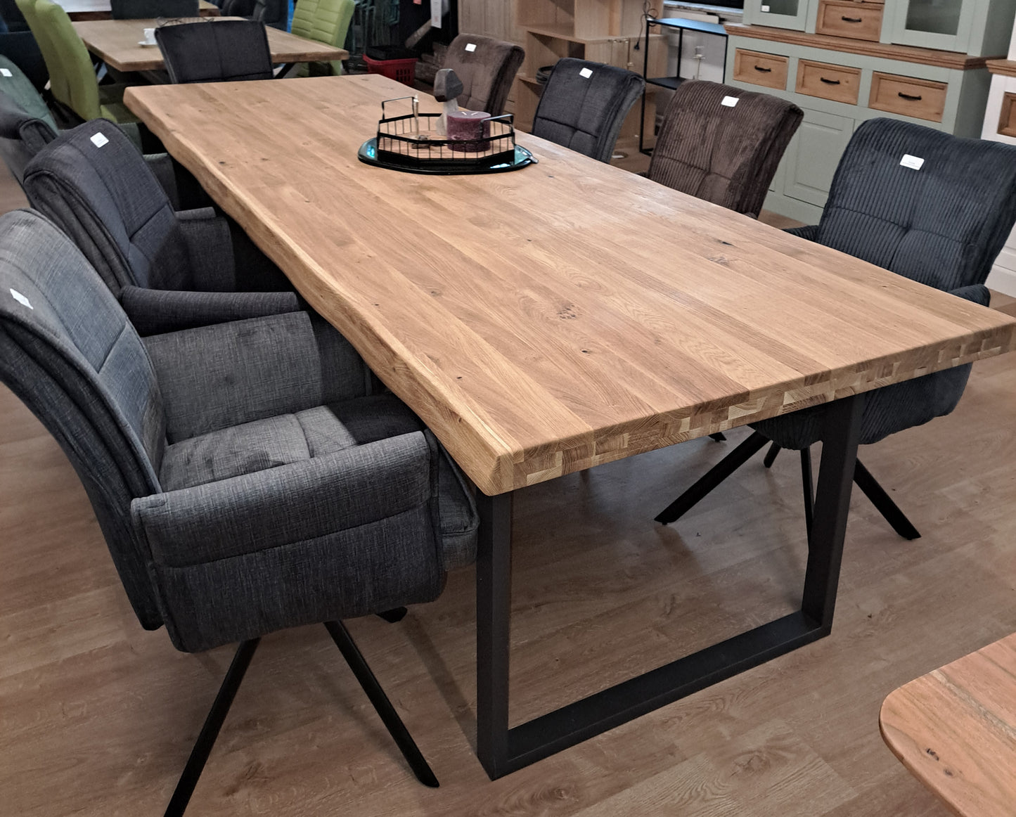 Esstisch 300x100cm Baumkante *
