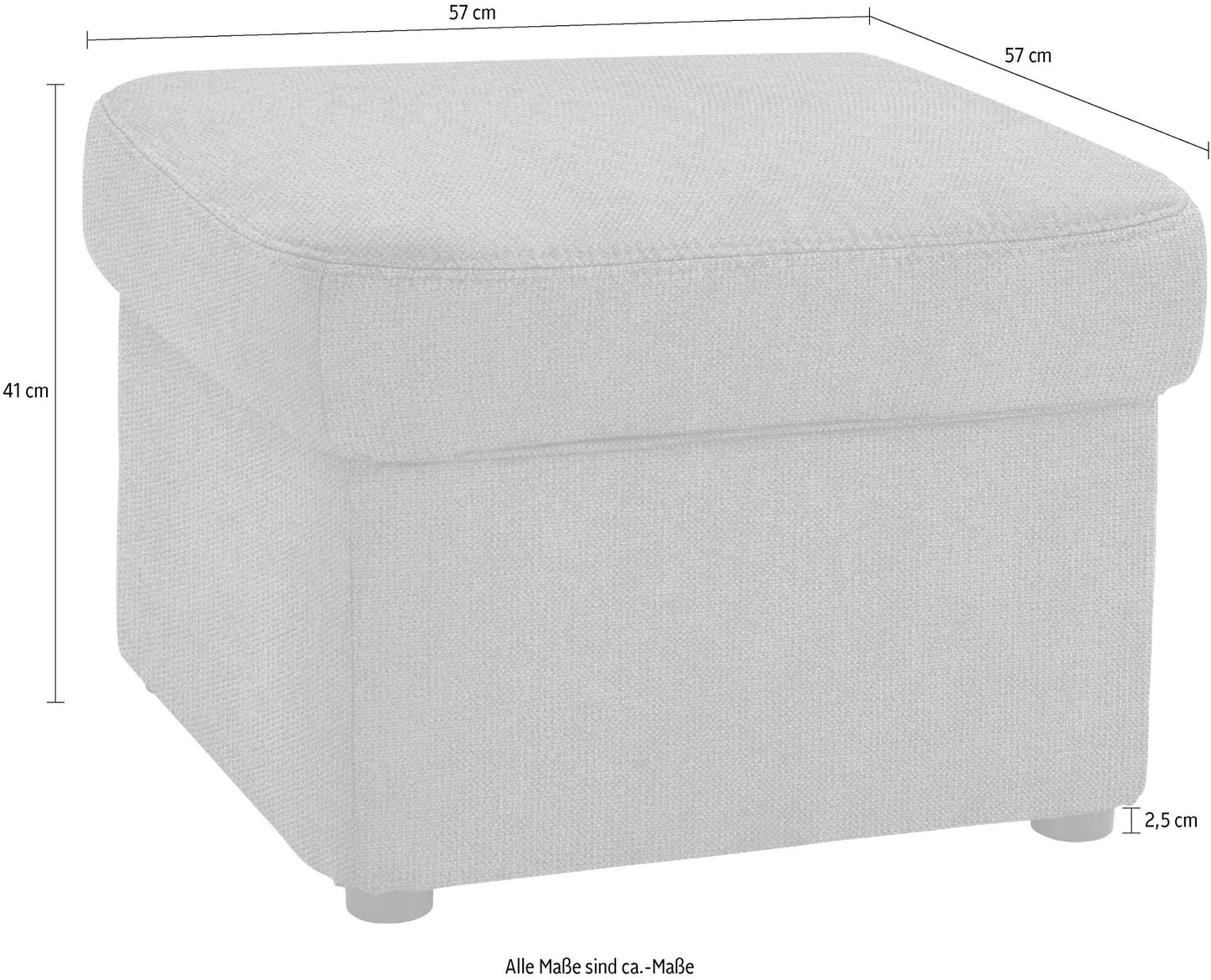 Ecksofa mit Sessel und Hocker