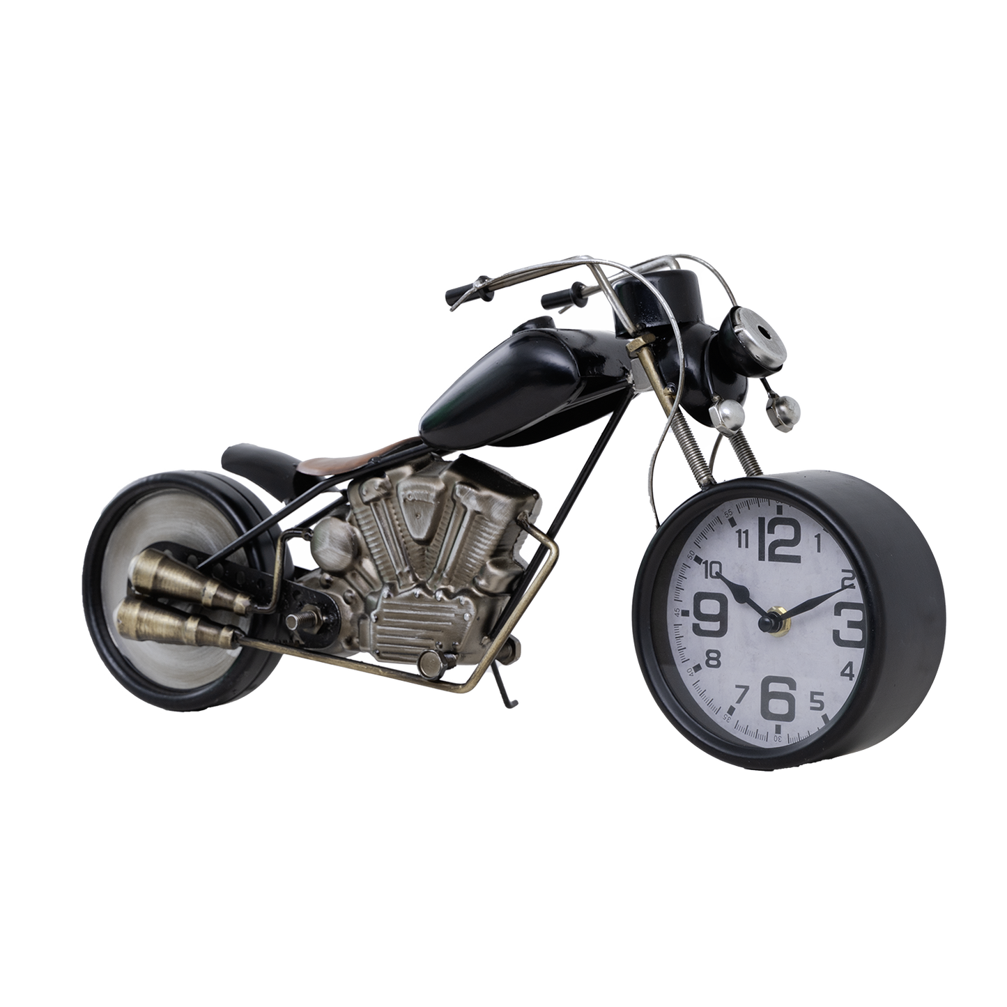 Tischuhr in Motorradform