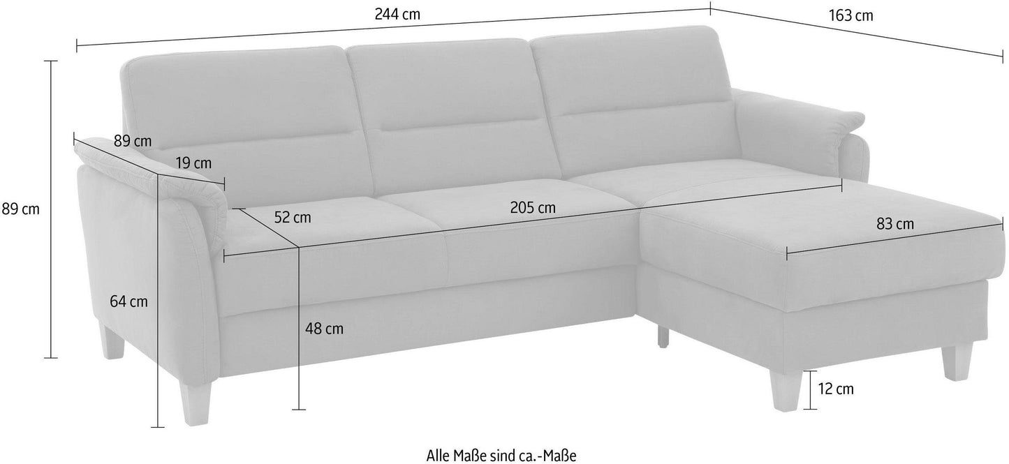 Ecksofa mit Bettfunktion