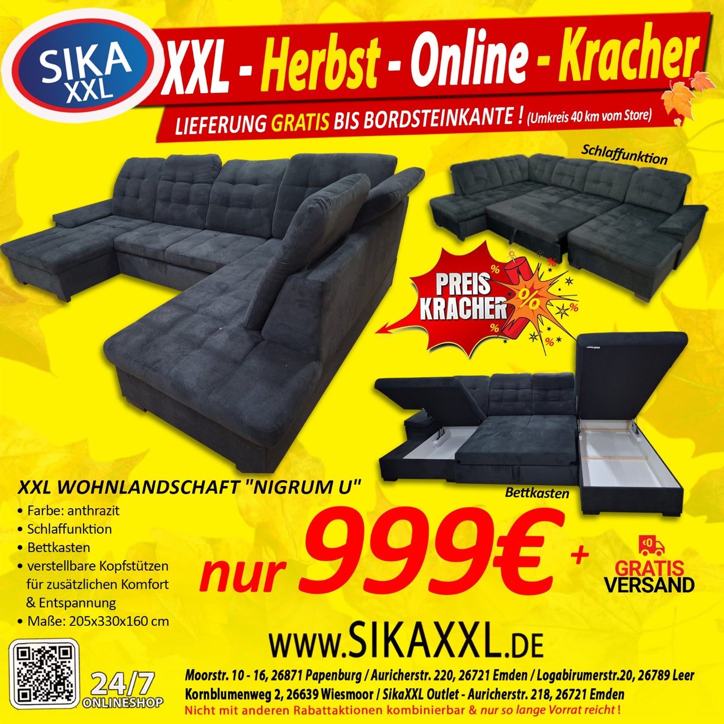 Online Knaller XXL Wohnlandschaft