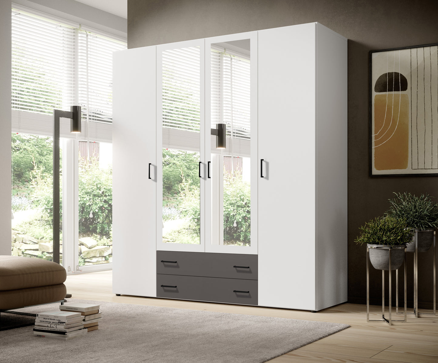 Kleiderschrank 4-Türig