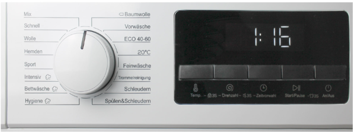Geratek Heidelberg WM1040 Waschmaschine Weiße Ware