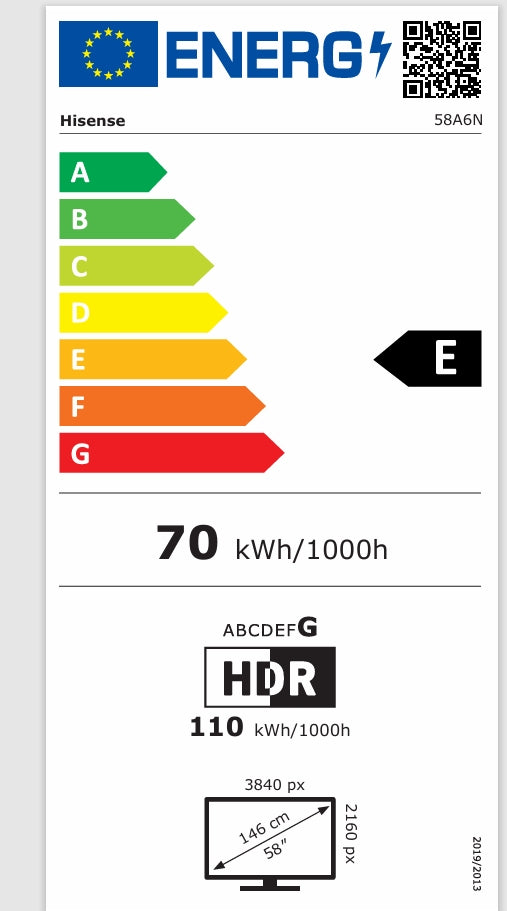 Hisense 4K UHD DLED-Smart-TV 58 Zoll 58 A6 N *E*