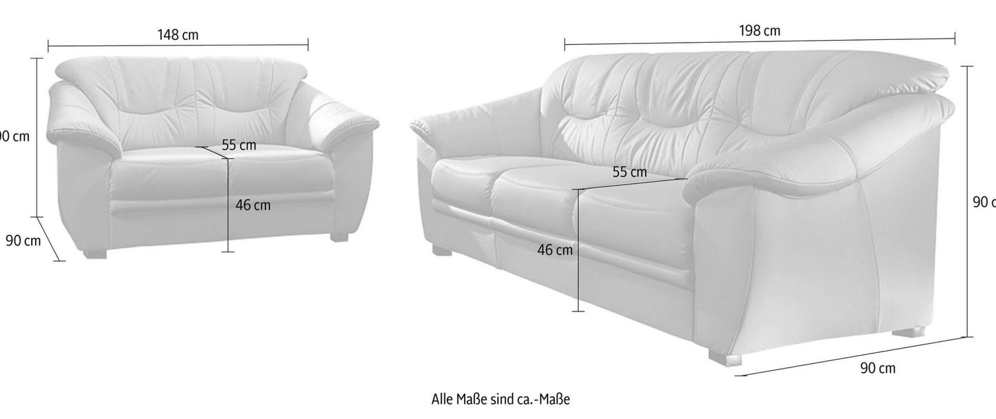 Sofagarnitur 2 Teilig