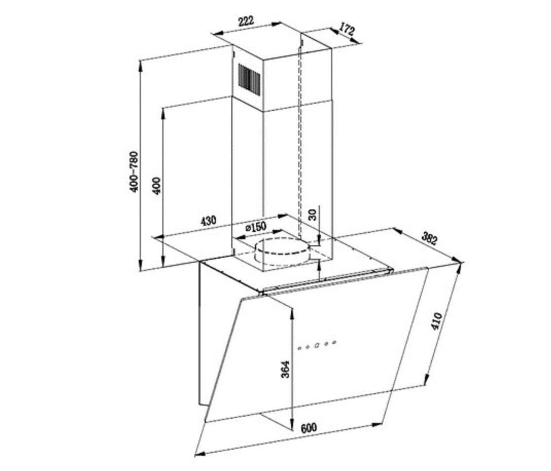 PKM Dunstabzugshaube S33-60A-BTH