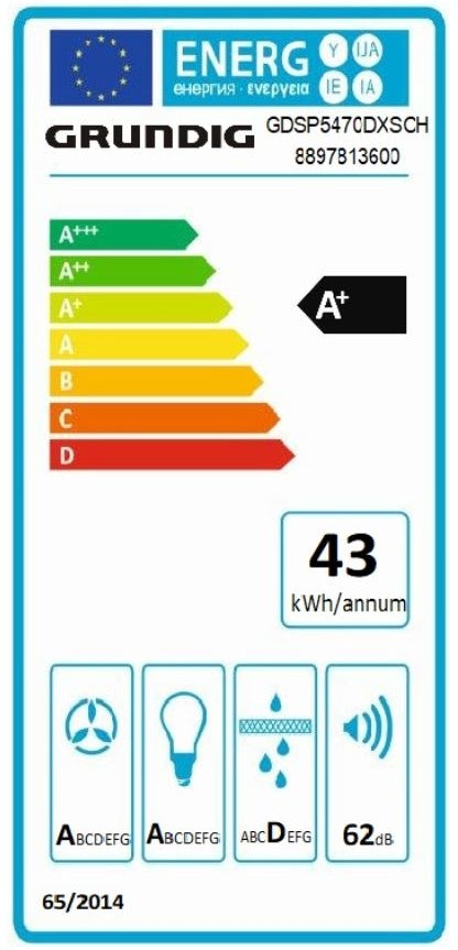 Grundig GDSP 5470 DXSCH A+ Schräghaube 90 cm !!inkl. 5 Jahre Garantie!!