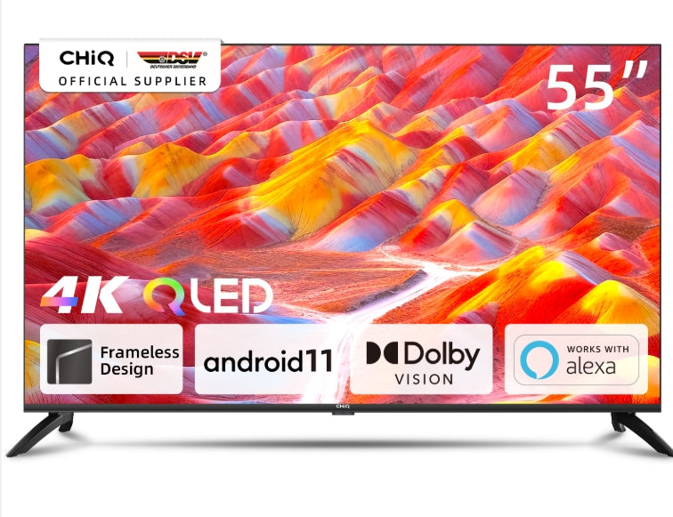 CHiQ 55 Zoll QLED 4K Ultra HD Smart-TV U 55 QG 7 L!! inkl.5 Jahre Garantie!!
