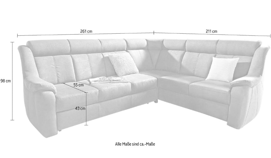 Ecksofa mit Sessel