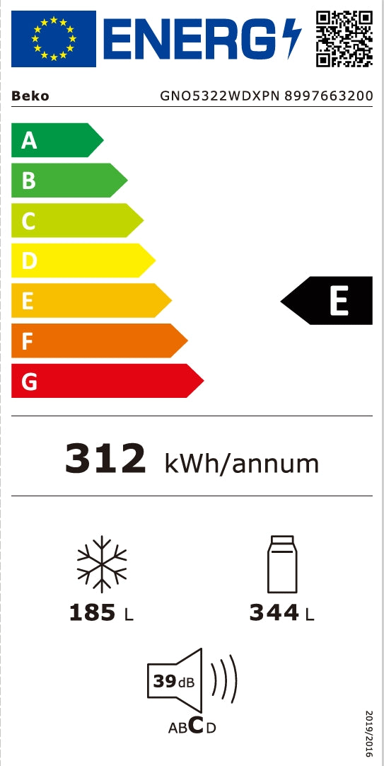 BEKO GNO5322WDXPN Side-by-Side