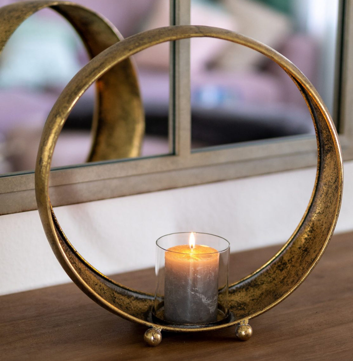 Deko-Ring Windlicht groß