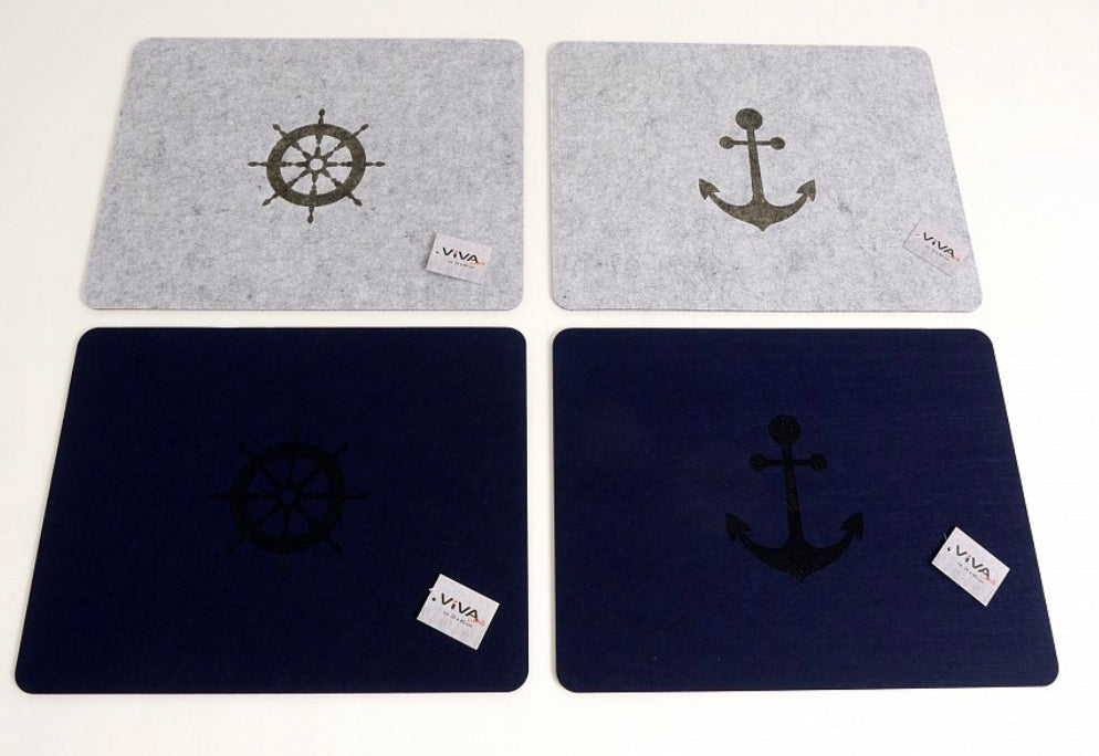 Platzset aus Filz Maritim Deko