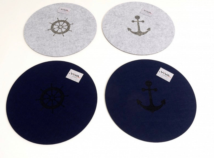 Platzset aus Filz Maritim Deko