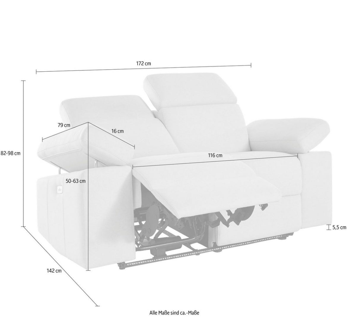 2-Sitzer mit Relaxfunktion 2. WAHL