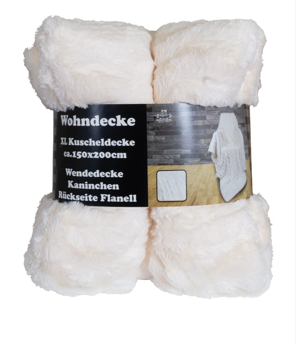 Wohndecke Kaninchen mit Flanell