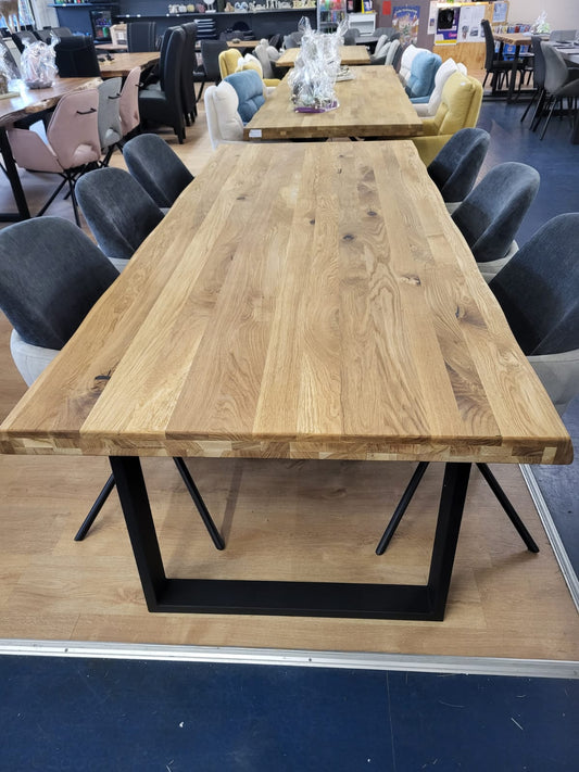 Esstisch mit Baumkante 240x100
