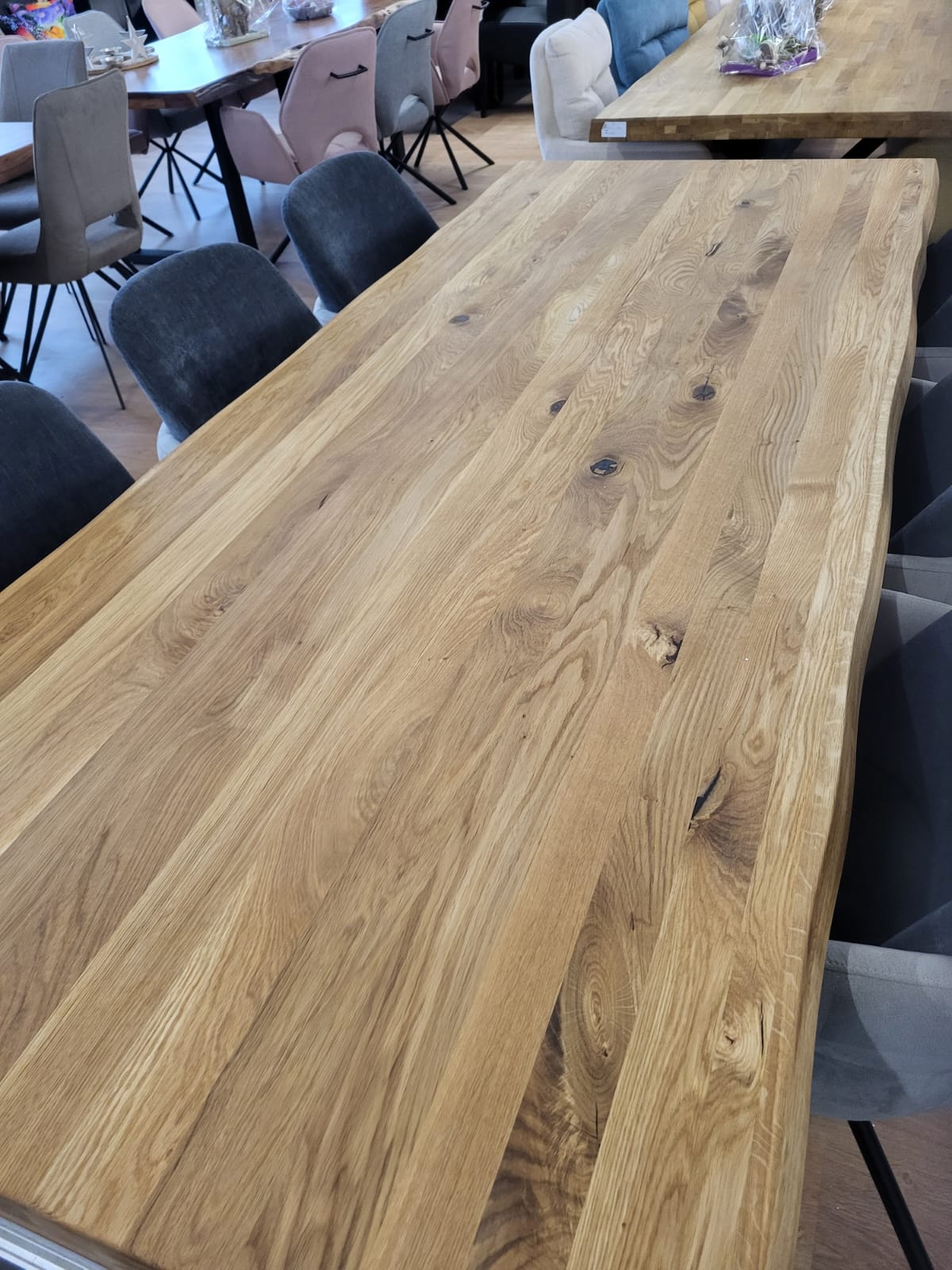 Esstisch mit Baumkante 240x100