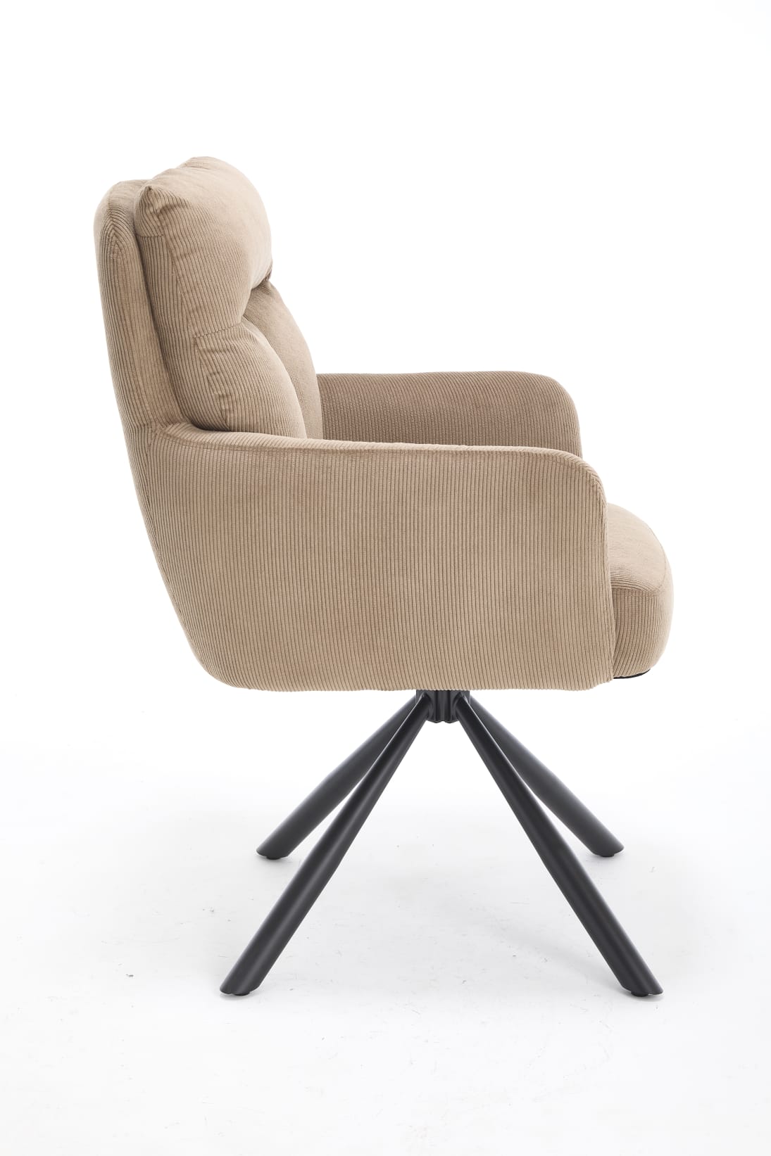 Esszimmerstuhl Cord braun