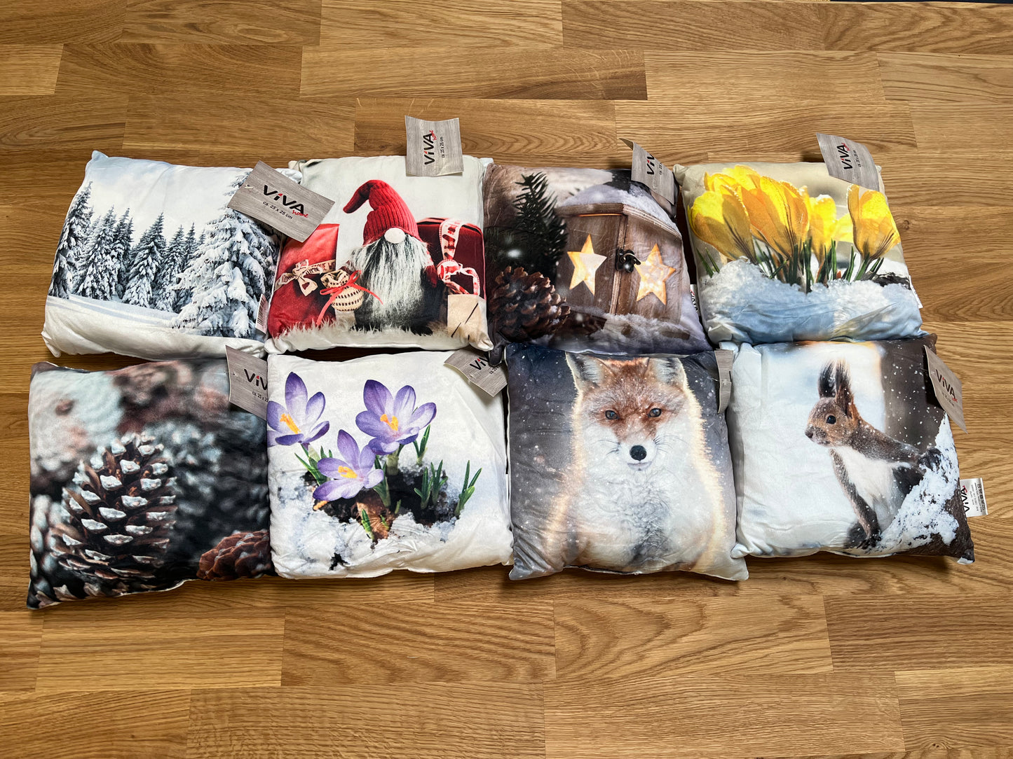 Dekokissen klein Winterdesign