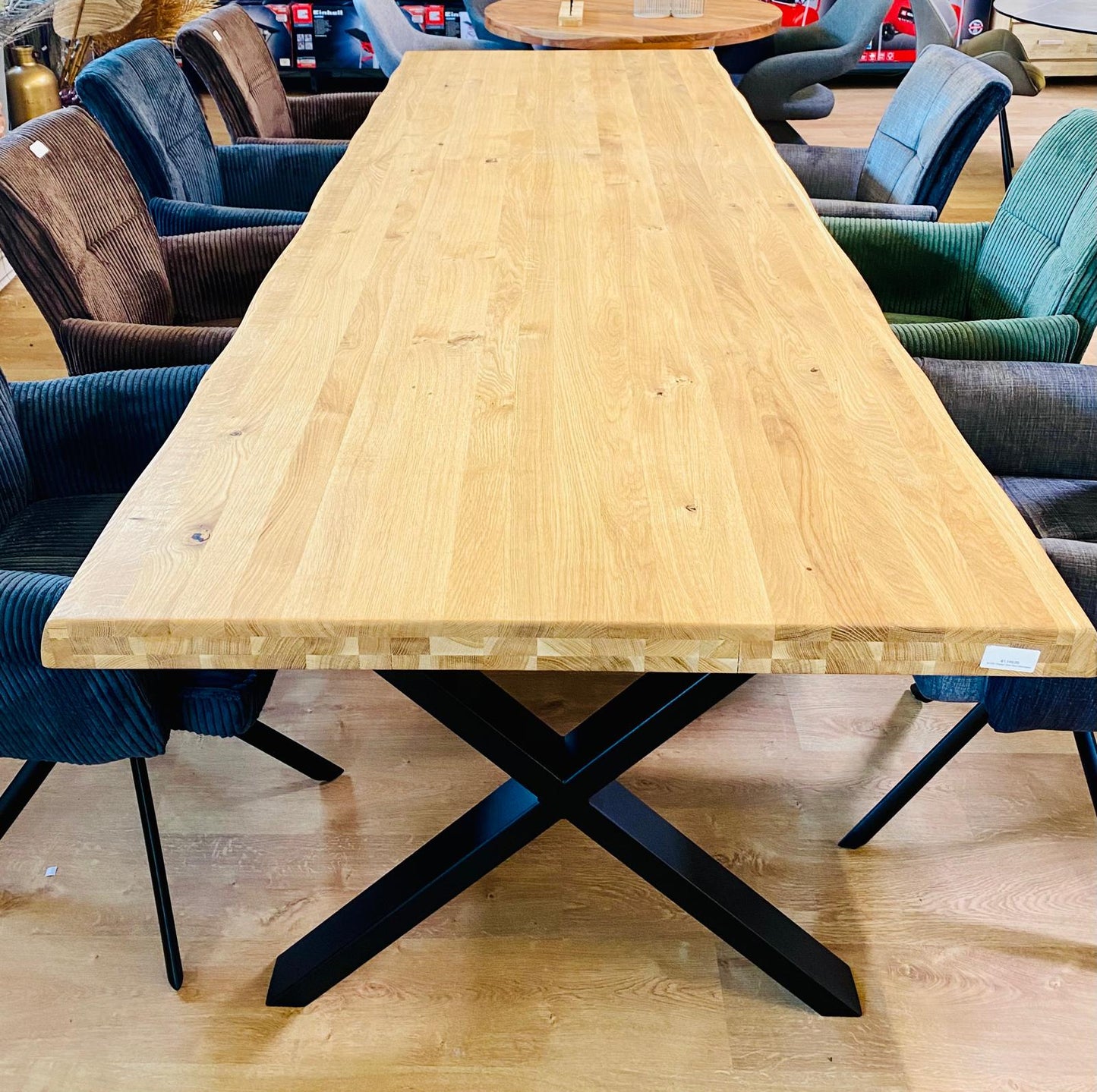 Esstisch 300x100cm Baumkante *