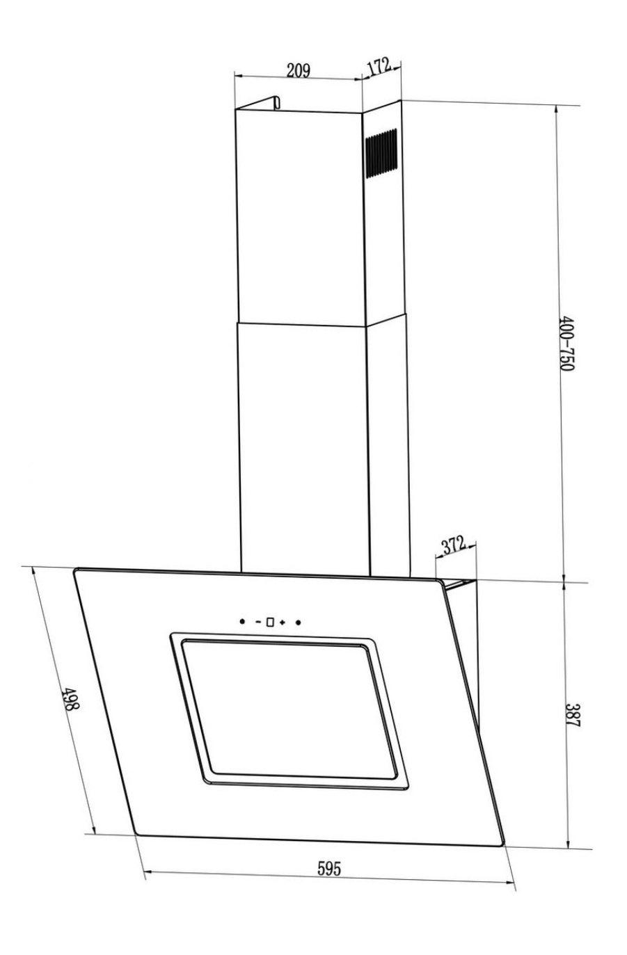 PKM S 26-60 BBTY Dunstabzugshaube Weiße Ware