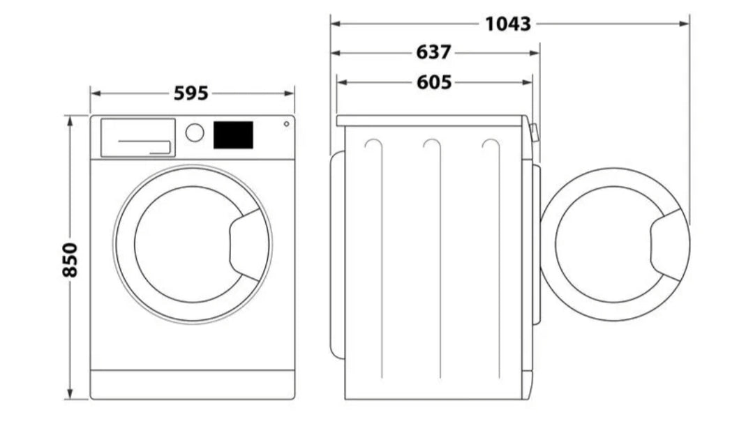 Bauknecht BPW814B Waschmaschine Weiße Ware