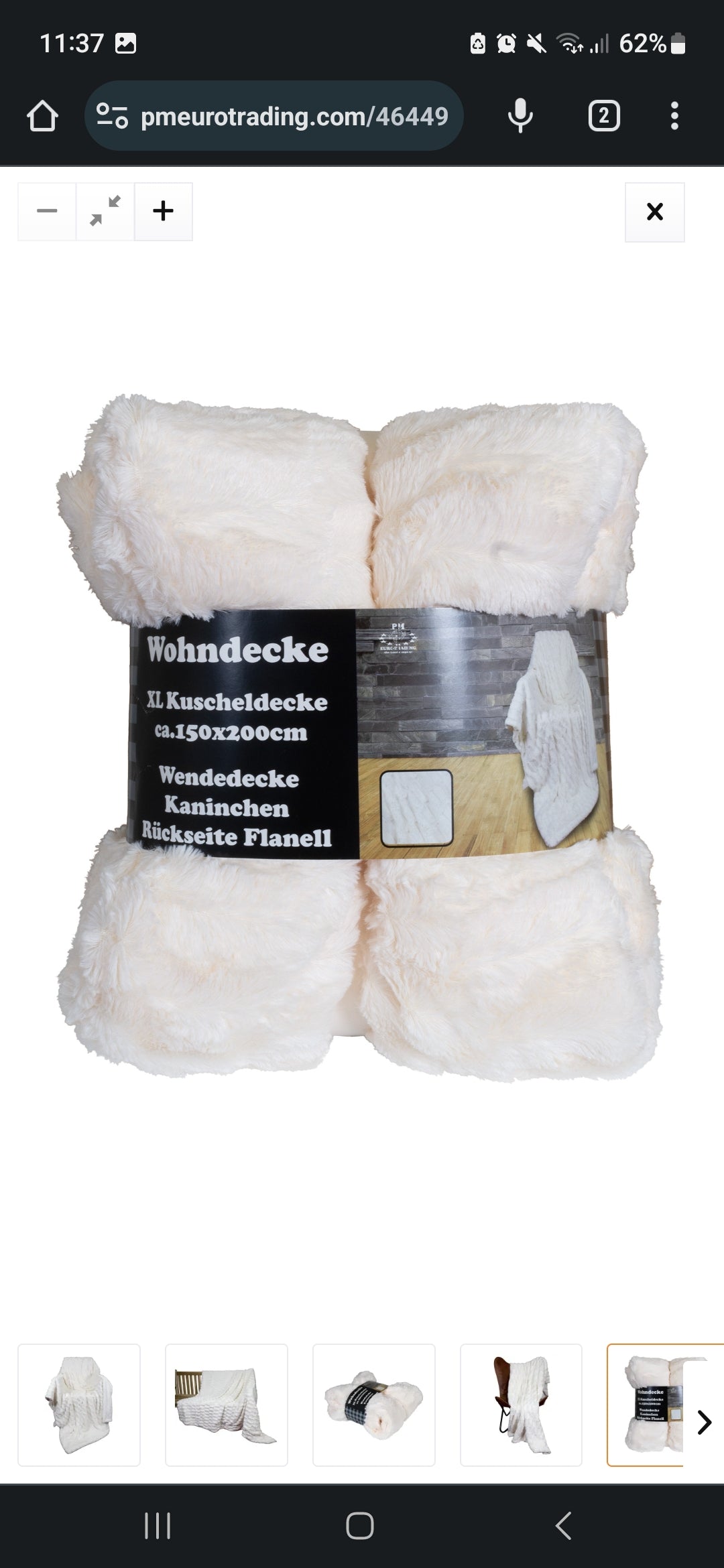 Wohndecke Kaninchen mit Flanell