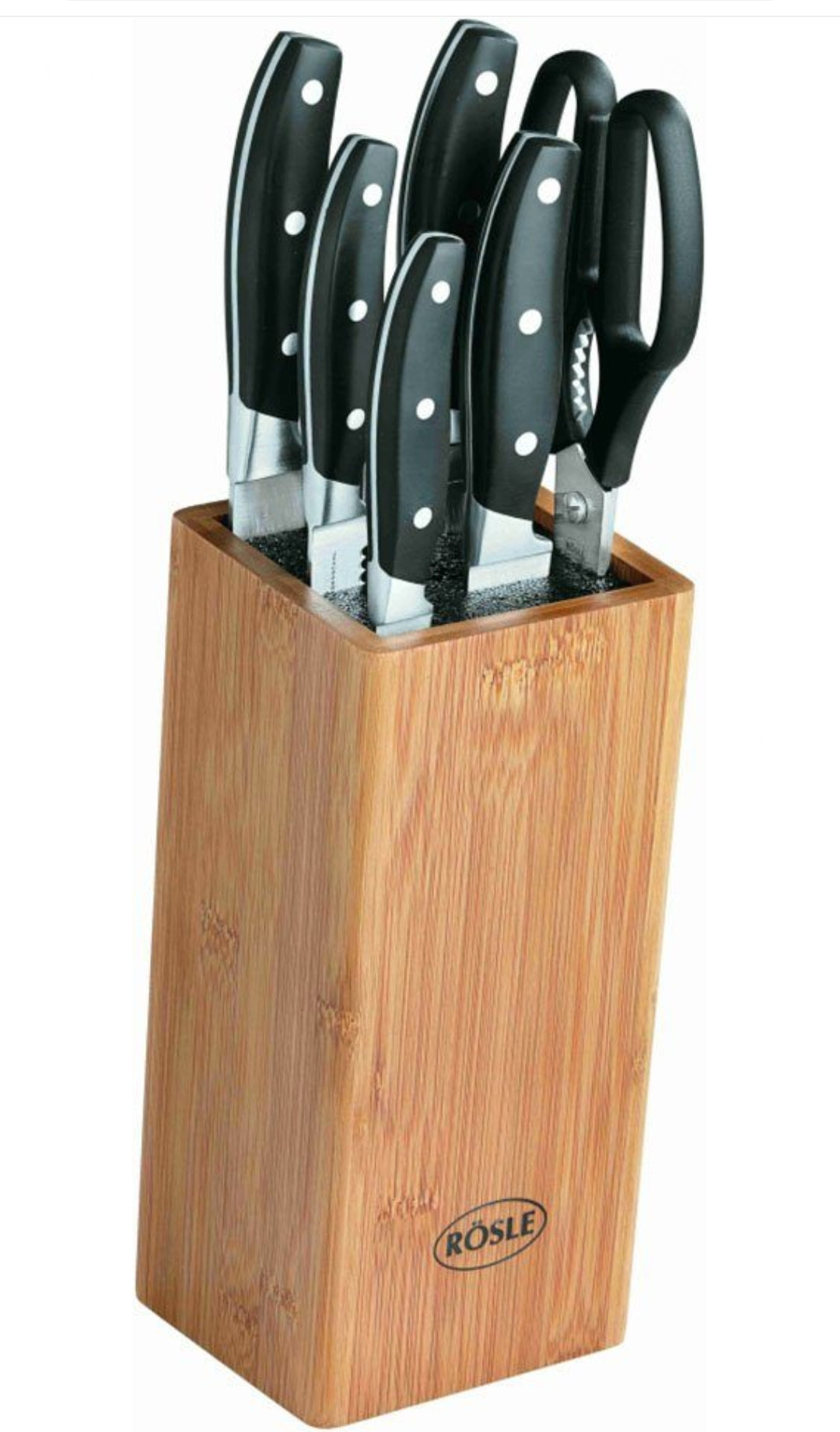Rösle 13050 Bambus-Messerblock Cuisine 7 teilig