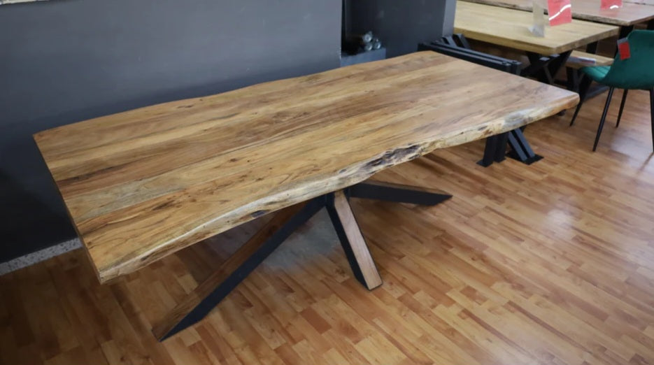 Esstisch Akazie 240x100cm mit Sternfuß.*