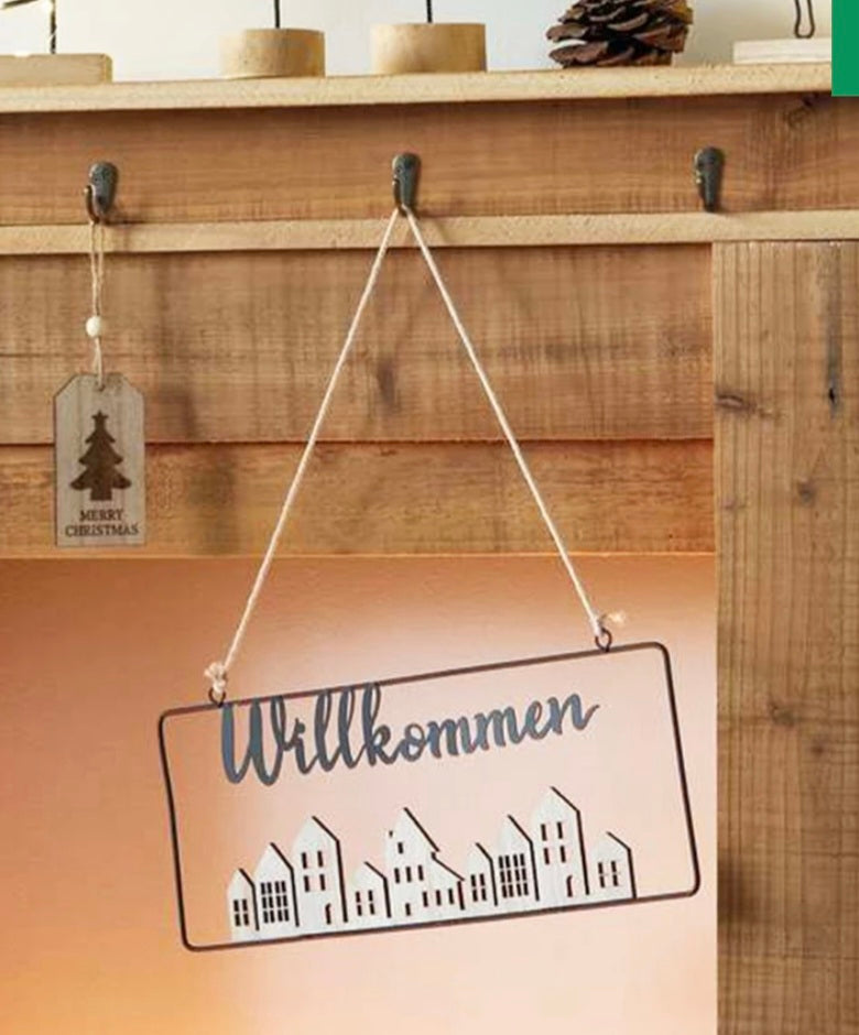 Deko Hänger "Willkommen"