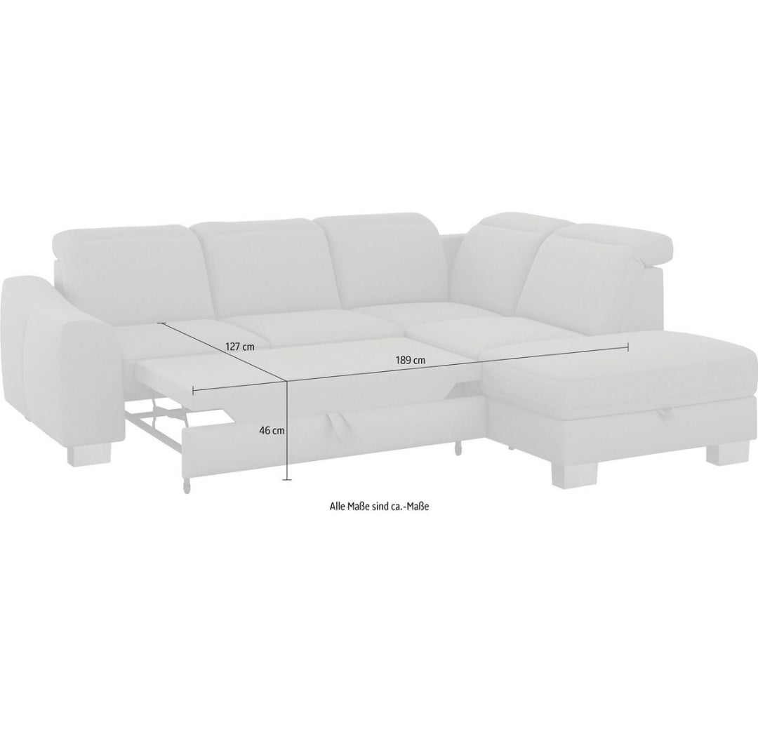 Ecksofa mit Bettfunktion