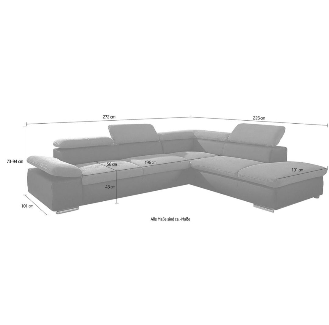Ecksofa mit Bettfunktion