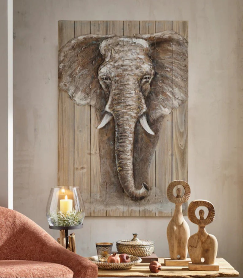 Gemälde Elefant