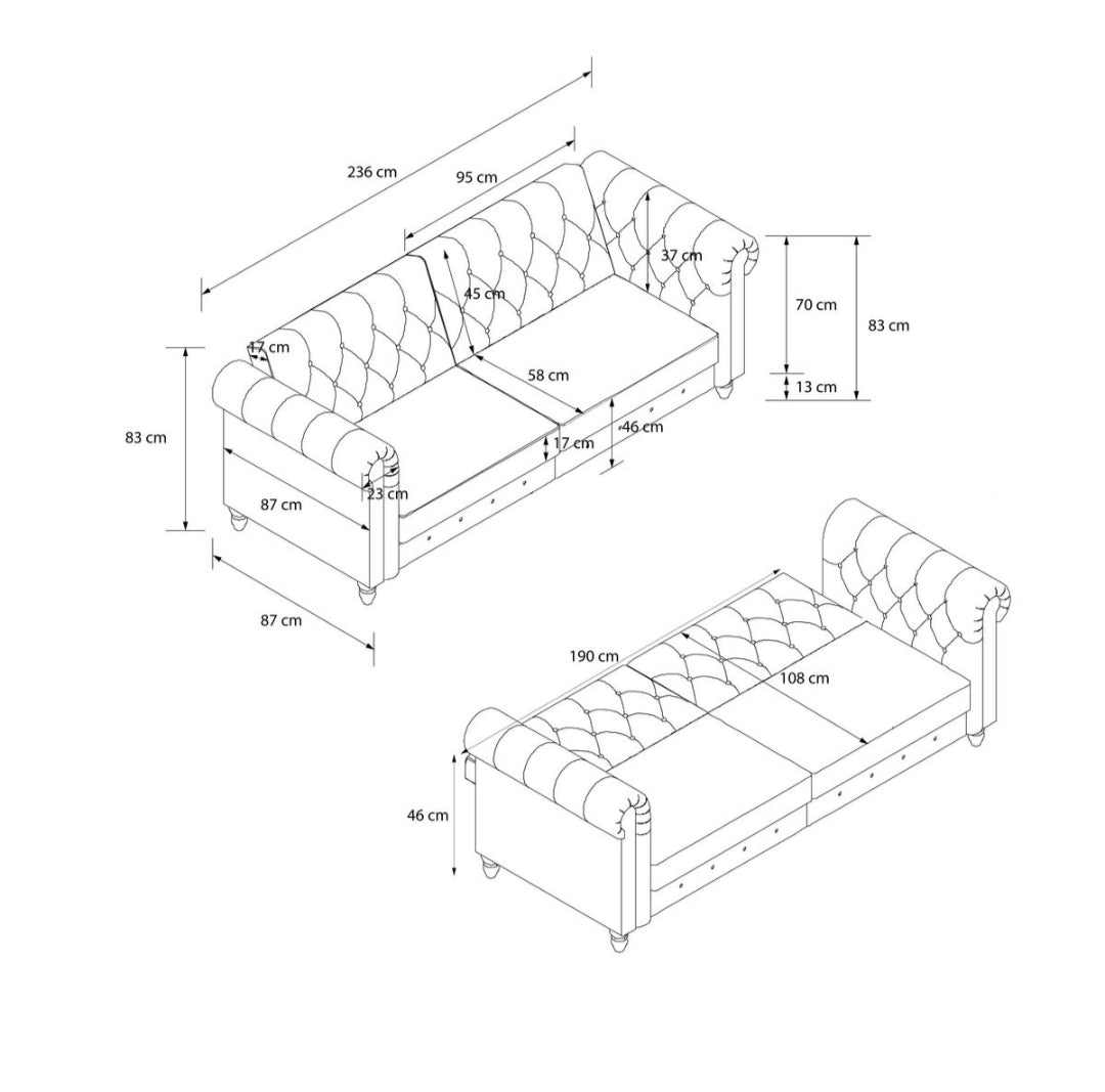 3 - Sitzer Sofa