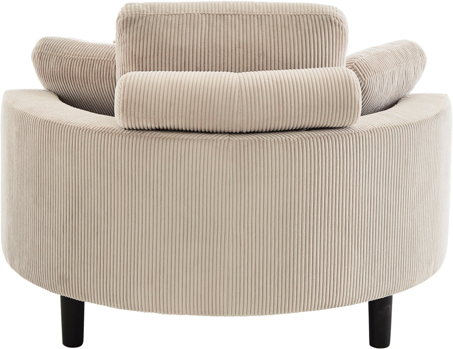 Rundsessel inklusive Hocker Cord