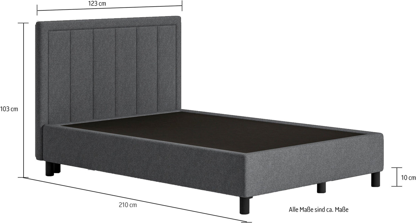Boxspringbett Untergestell inkl. H3 Matratze W