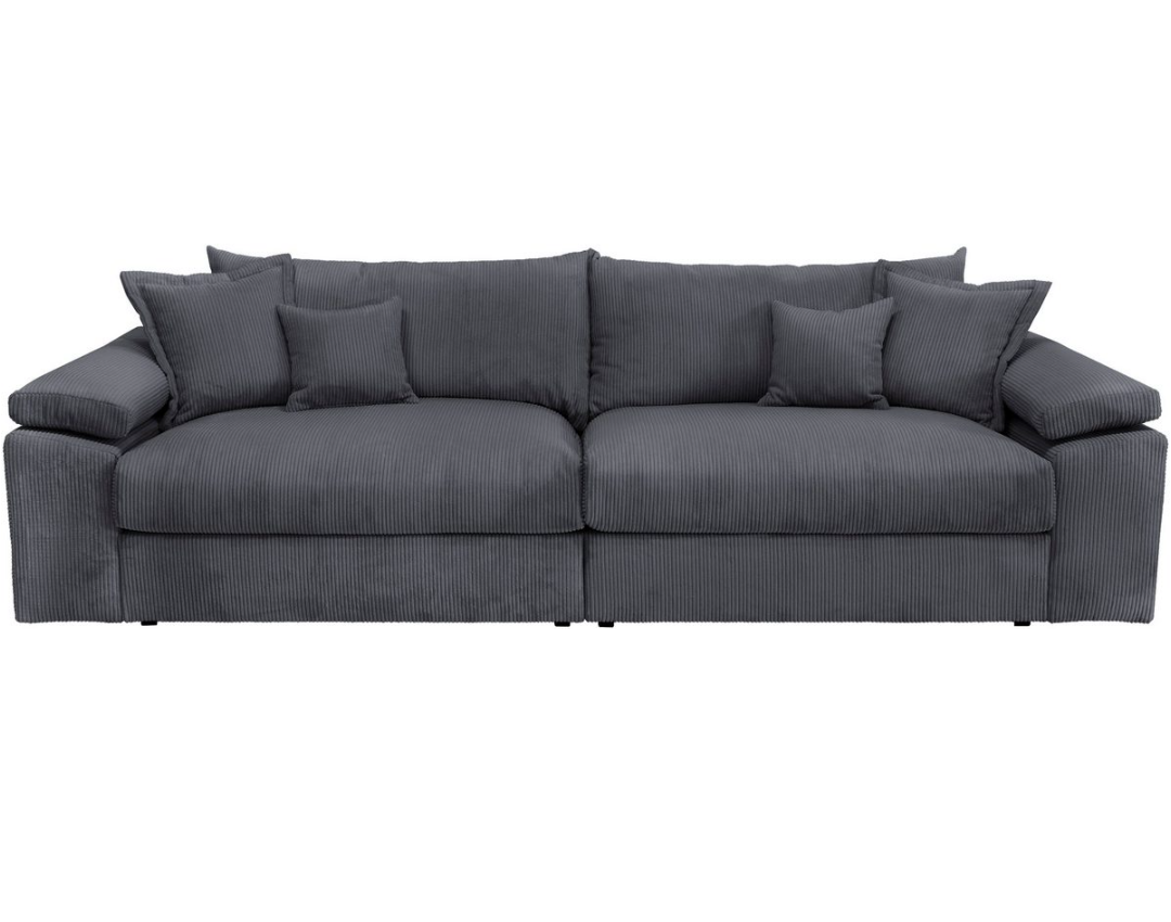 Big-Sofa XXL Anthrazit
