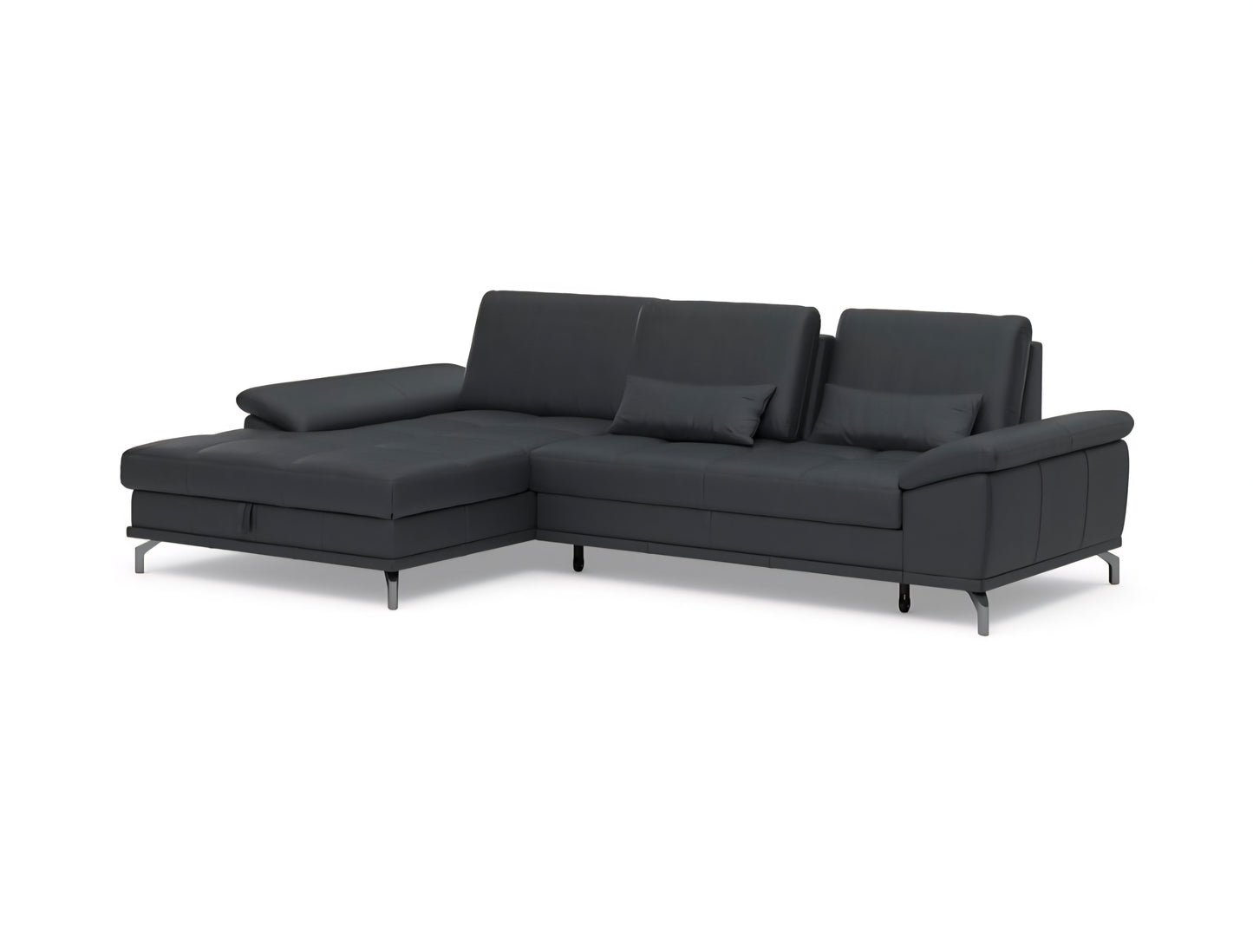 Ecksofa NaturLeder mit Bettfunktion