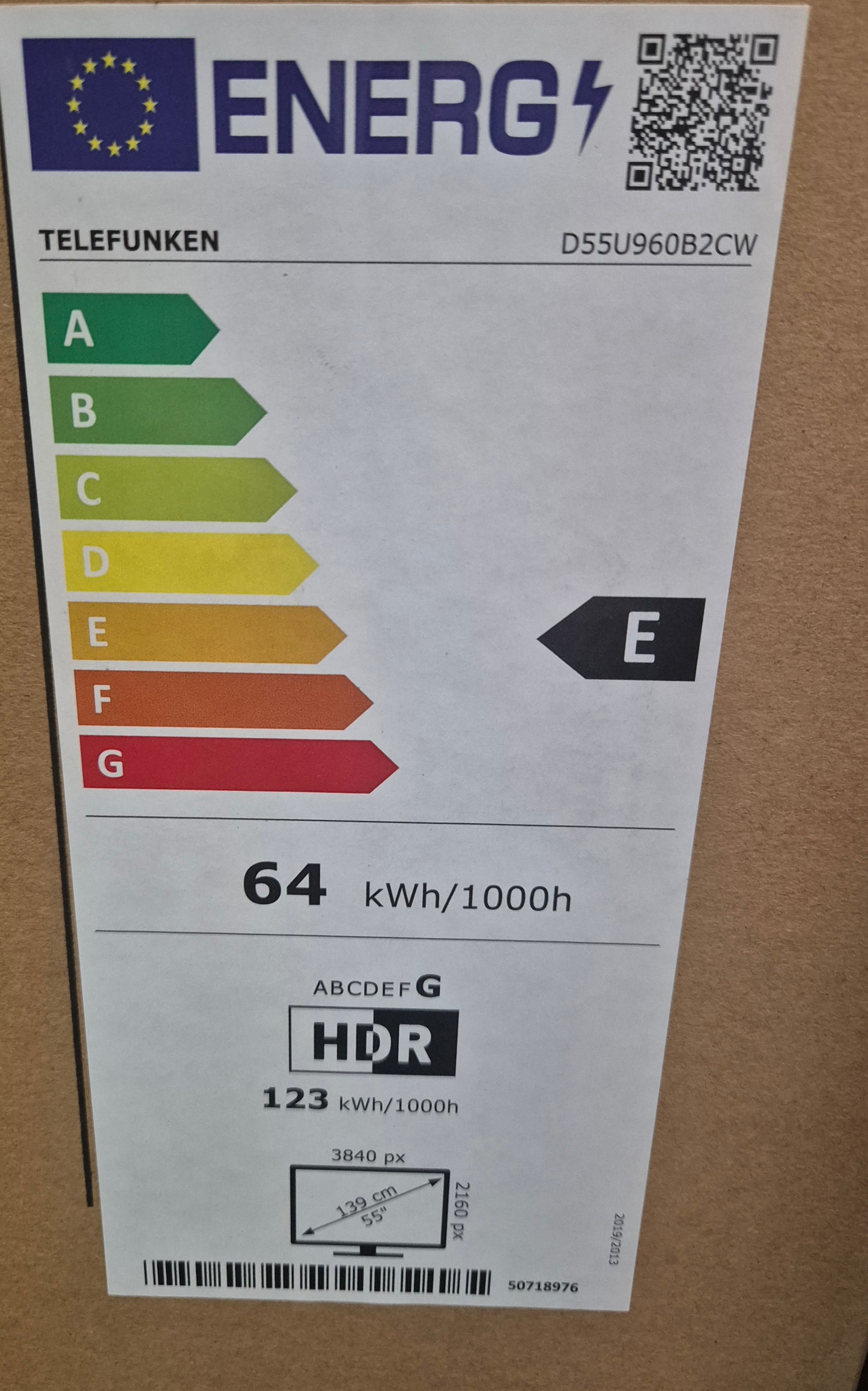 Telefunken 4K Ultra-HD Smart-TV D55U960B2 CW !inkl. 5 Jahre Garantie!