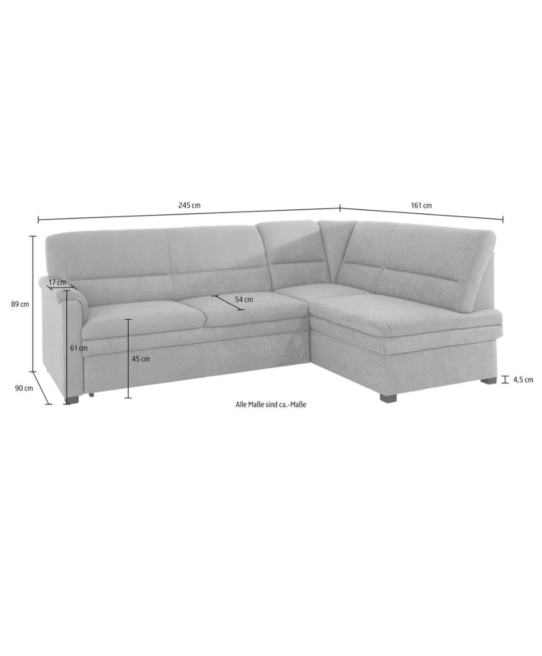 Ecksofa mit Bettfunktion