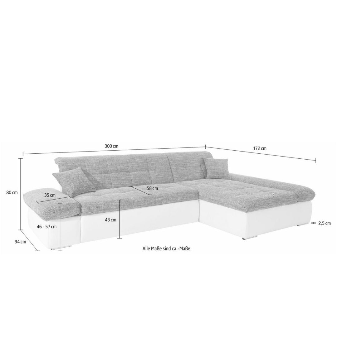 Ecksofa mit Bettfunktion