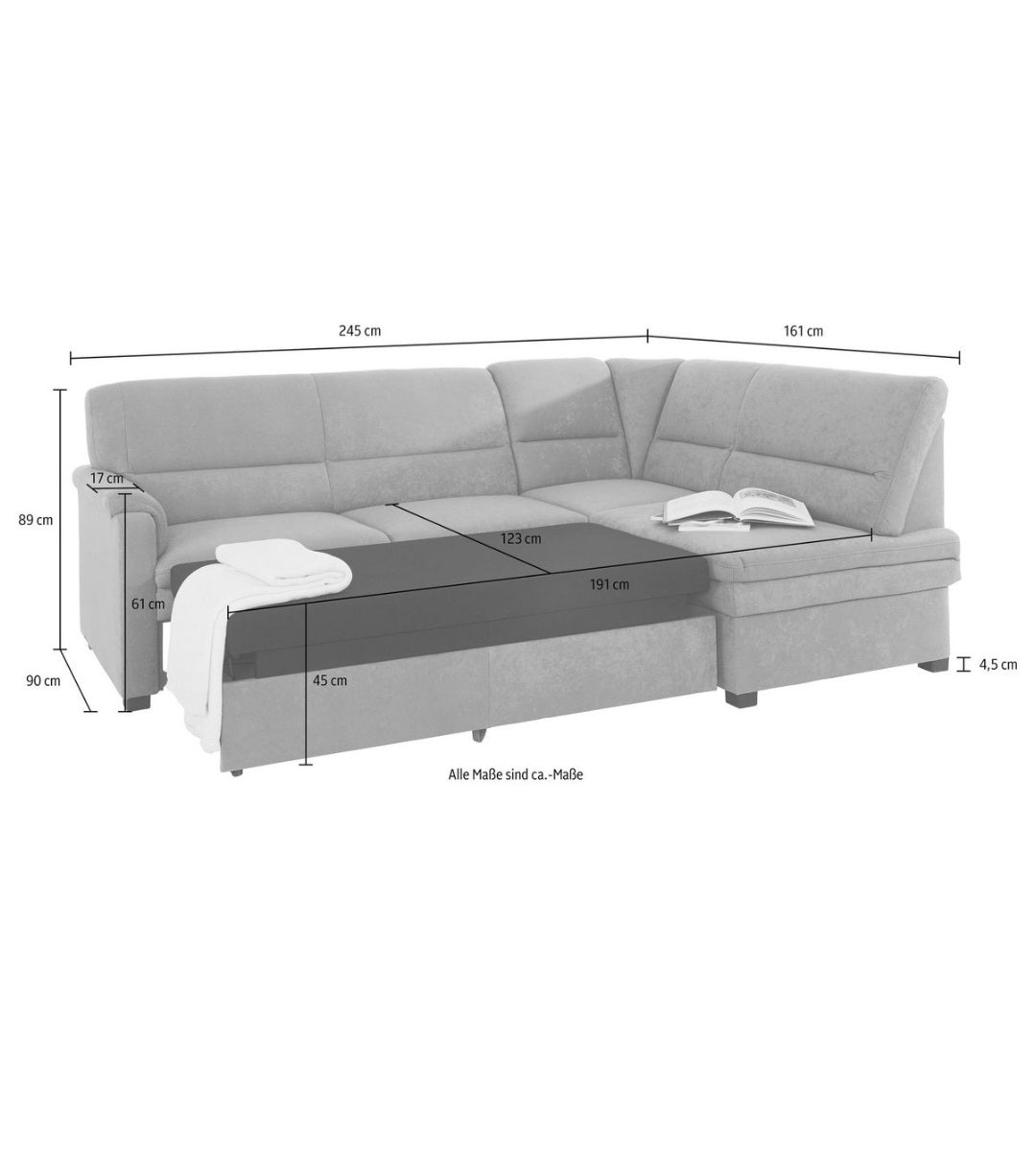 Ecksofa mit Bettfunktion