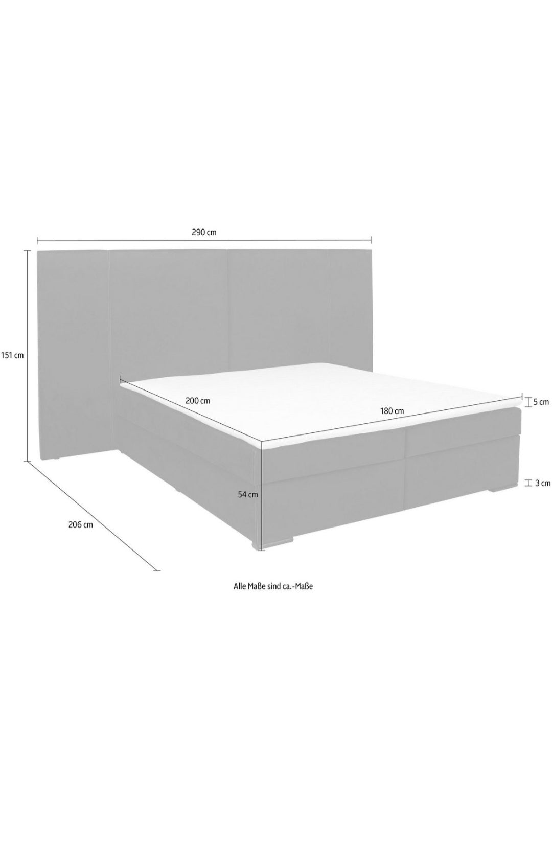 Boxbett 180x200cm