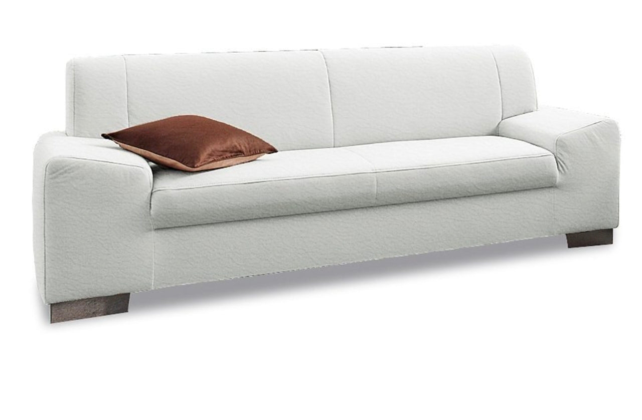 3-Sitzer Kunstleder weiß