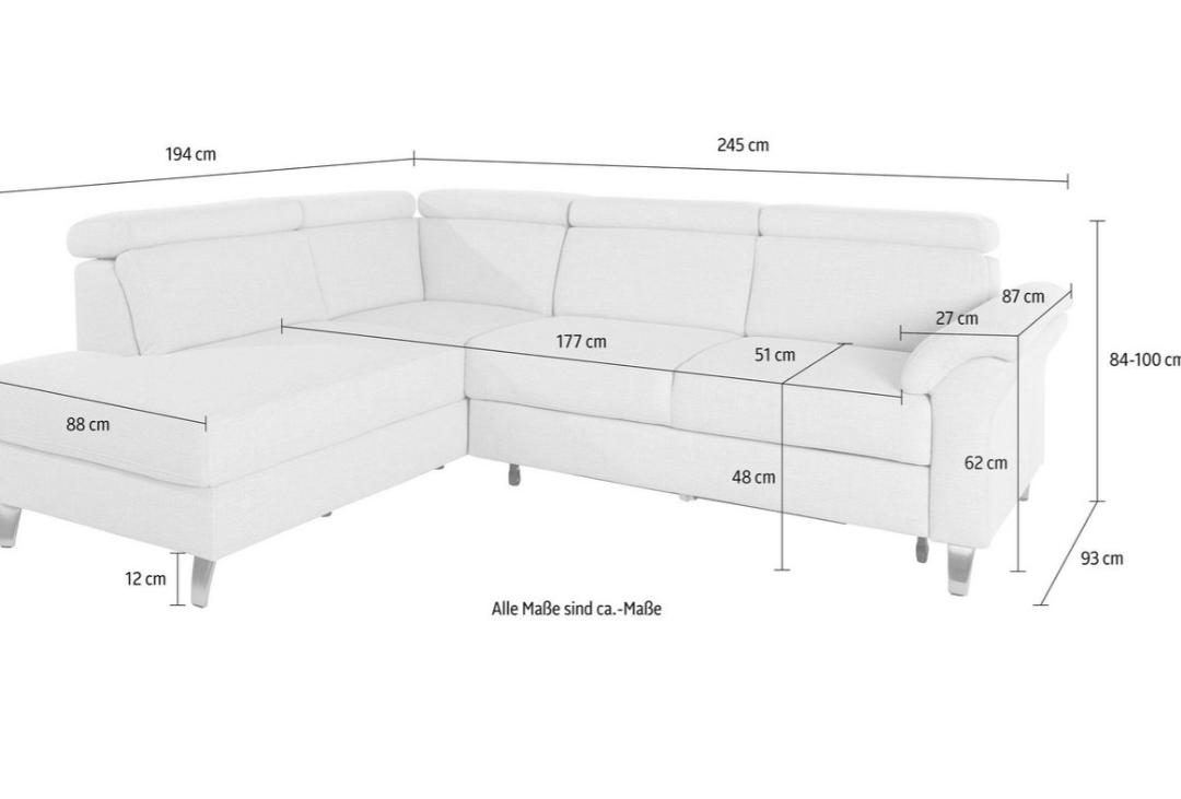 Ecksofa braun