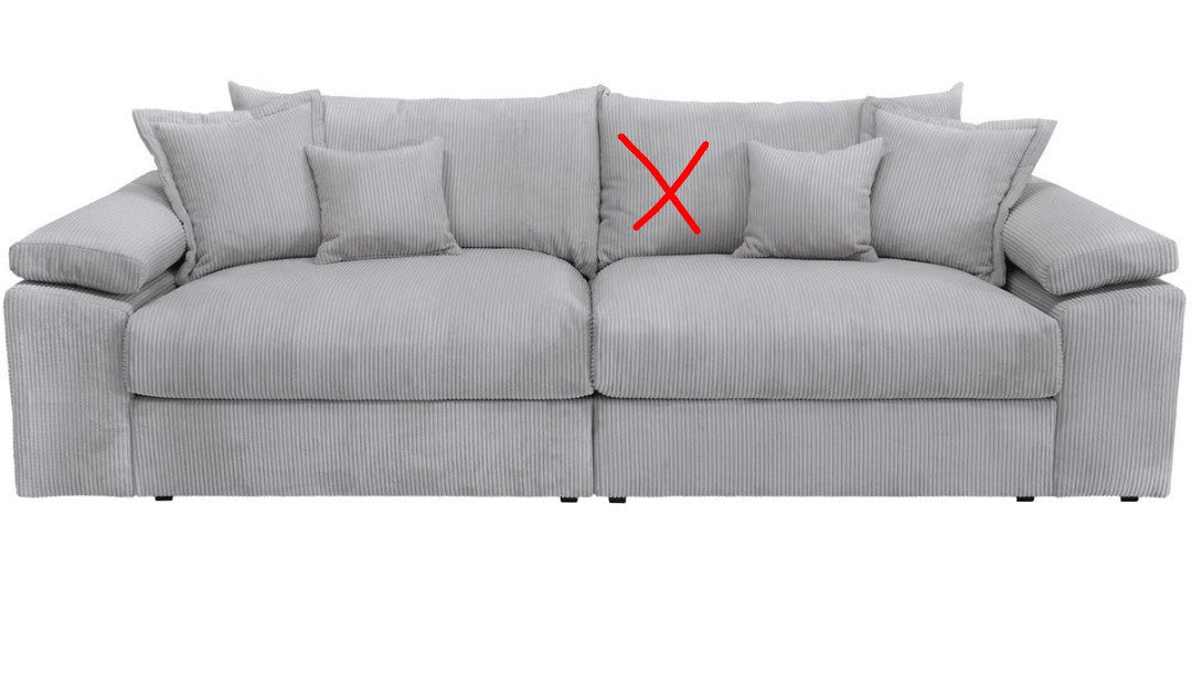 Big-Sofa hellgrau - 2. Wahl!