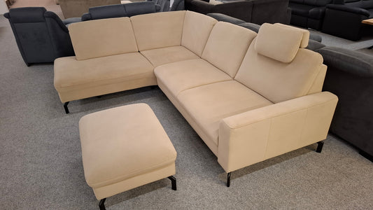 Ecksofa mit passendem Hocker
