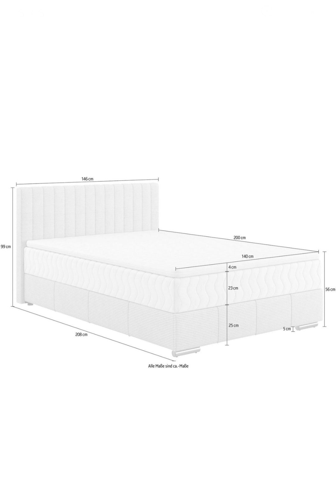 Boxbett 140x200cm