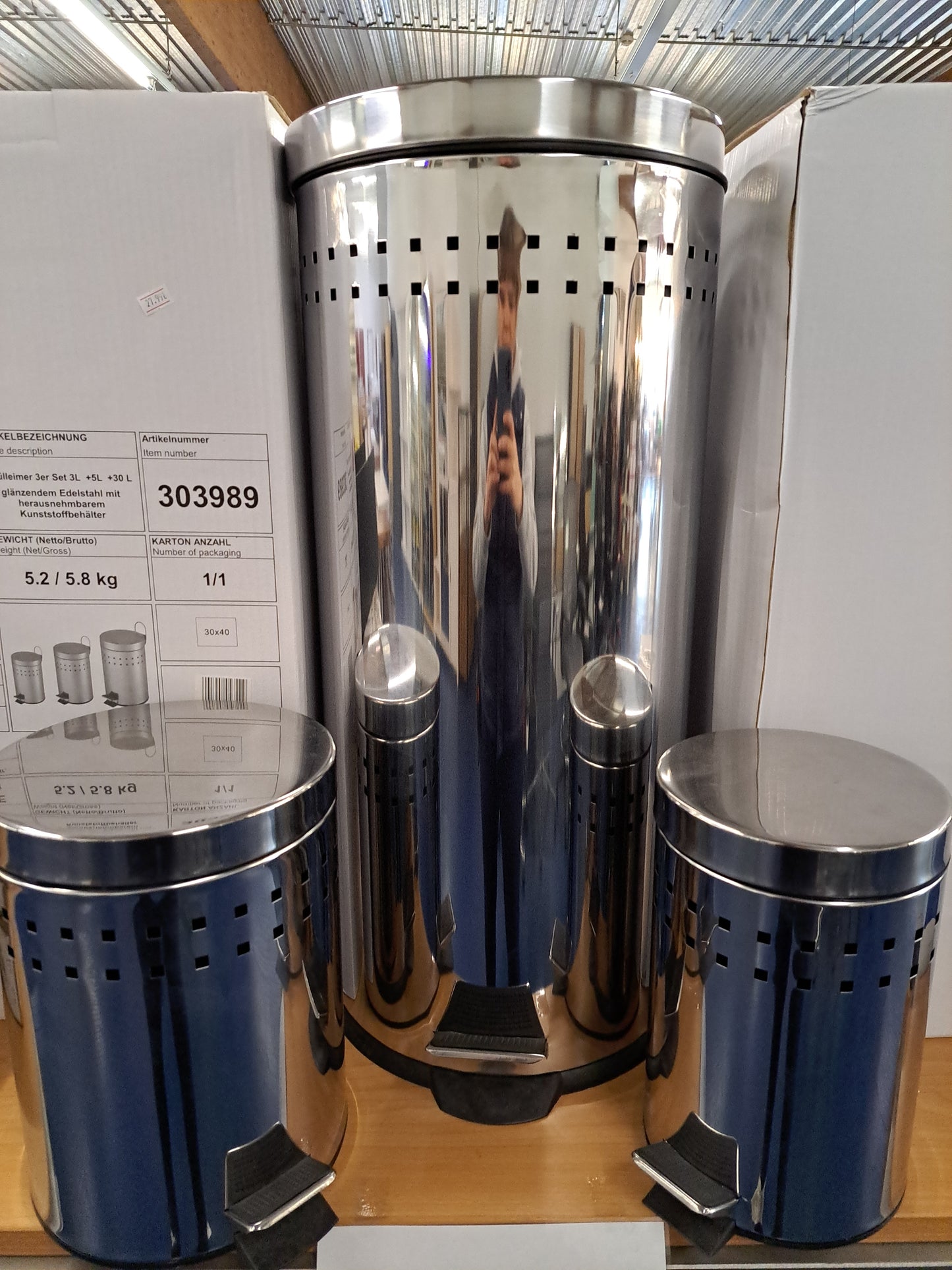 Mülleimer 3er Set Sonderposten